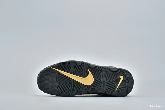 “FRANCE” NIKE UPTEMPO BLACK AV3810-001 AIR GOLD MORE METALLIC 1024